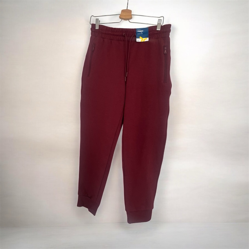 Old Navy Burgundy Jogger Pants size medium - Picture 2 of 11